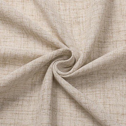 Tollpiz Linen Curtains Living Room Rod Pocket Semi Sheer Curtain Burlap Light Filtering Thick Linen Drapes for Bedroom, 54 x 95 inches Long, Natural, Set of 2 Panels