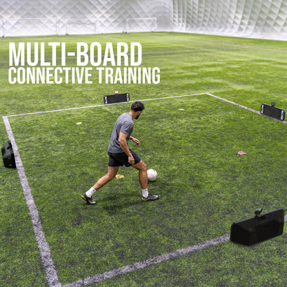 RXTR PRO Coach Soccer Training System - Smart Reaction Light & Soccer Rebound Board with Real-Time Scoring, 17 Pre-Programmed Drills, App-Free Training for All Skill Levels