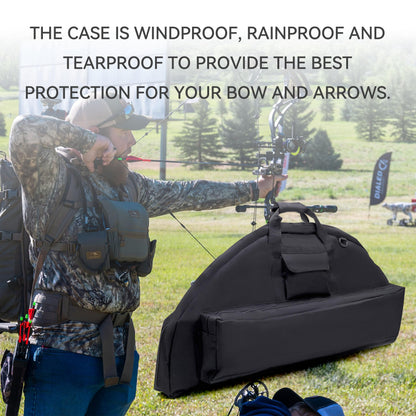 Jaegvida Compound Bow Case Multi-Functional Tactical Bow Bag Quick-Reload Design Portable Hunting Gear Waterproof Outdoor Case (Camo, 36")