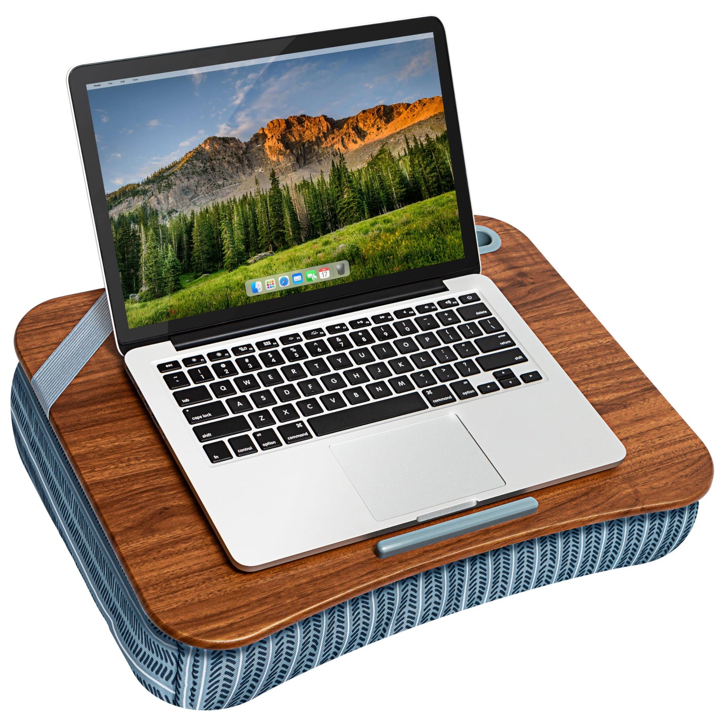 LAPGEAR Designer Lap Desk 2-Pack with Storage Basket, Phone Slot & Device Ledge – Arrow Stripes – Fits Laptops up to 15.6" – Style No. 70411