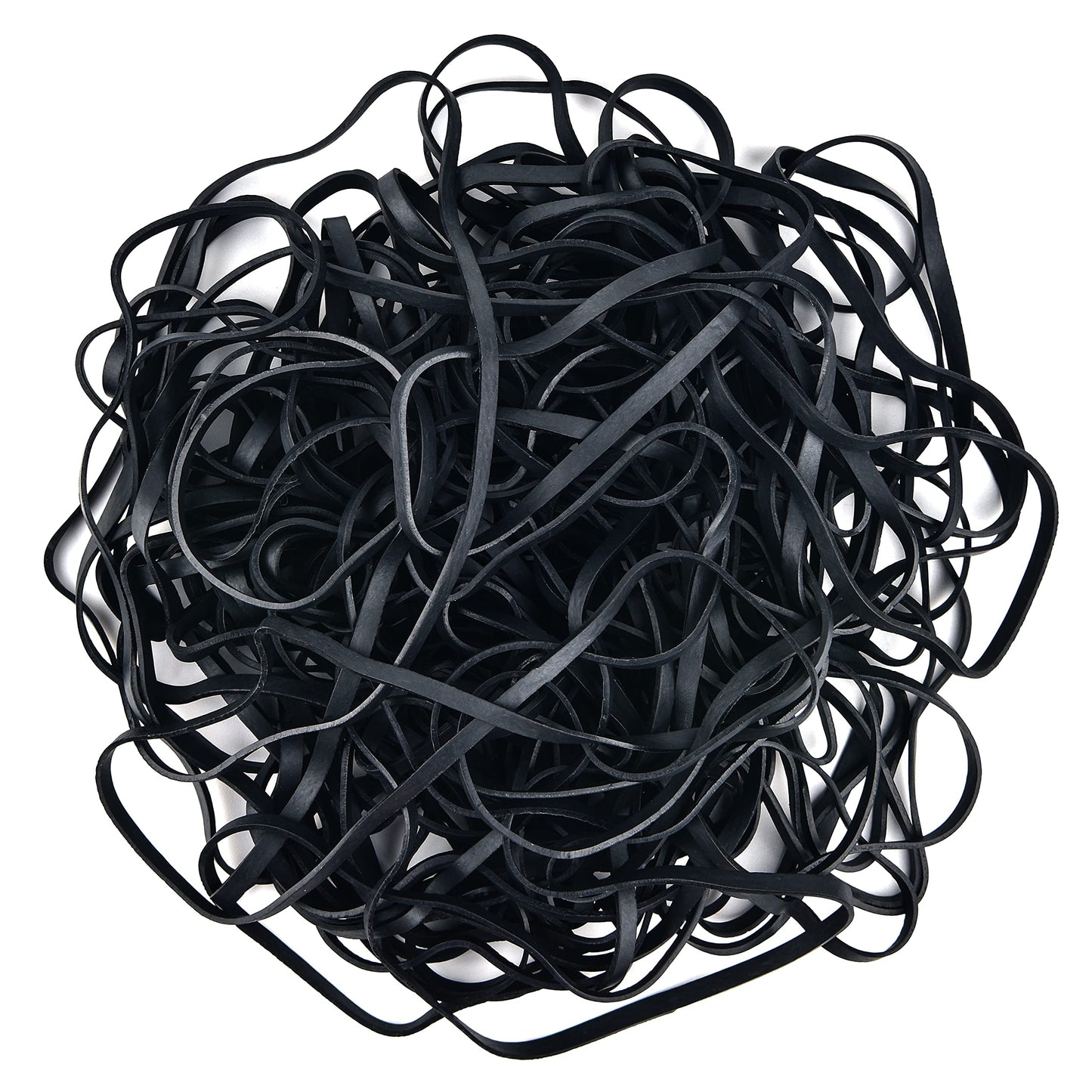 Coopay 180 Pieces Large Rubber Bands Bulk, 8 Inches Heavy Duty Strong Elastic Bands for Office Supply School Home, Securing Trash Can Garbage Cans, File Folders (Black)