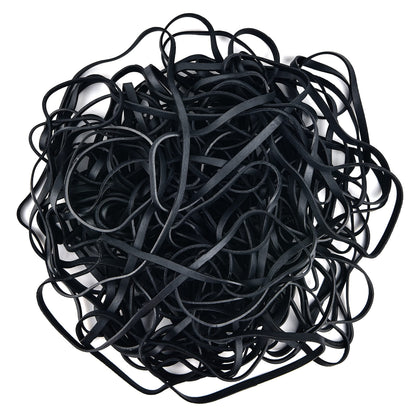 Coopay 180 Pieces Large Rubber Bands Bulk, 8 Inches Heavy Duty Strong Elastic Bands for Office Supply School Home, Securing Trash Can Garbage Cans, File Folders (Black)