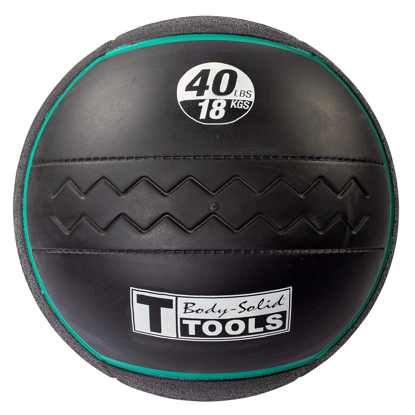Body-Solid Heavy Rubber Medicine Ball - Non Bouncing Wall Balls for Strength Training, Weight Loss Workout, Core Exercise and Home Gym Fitness, Black