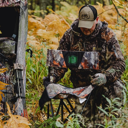 Barronett Blinds BC101 Tripod XL Folding Hunting Chair, Bloodtrail Camo