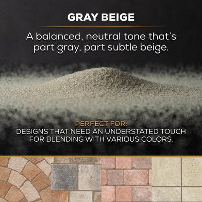 10 Pound Gray Beige DOMINATOR Polymeric Sand with Revolutionary Ceramic Flex Technology for Stabilizing Paver Joints/Gaps, 1/8” up to 4”, Professional Grade Results