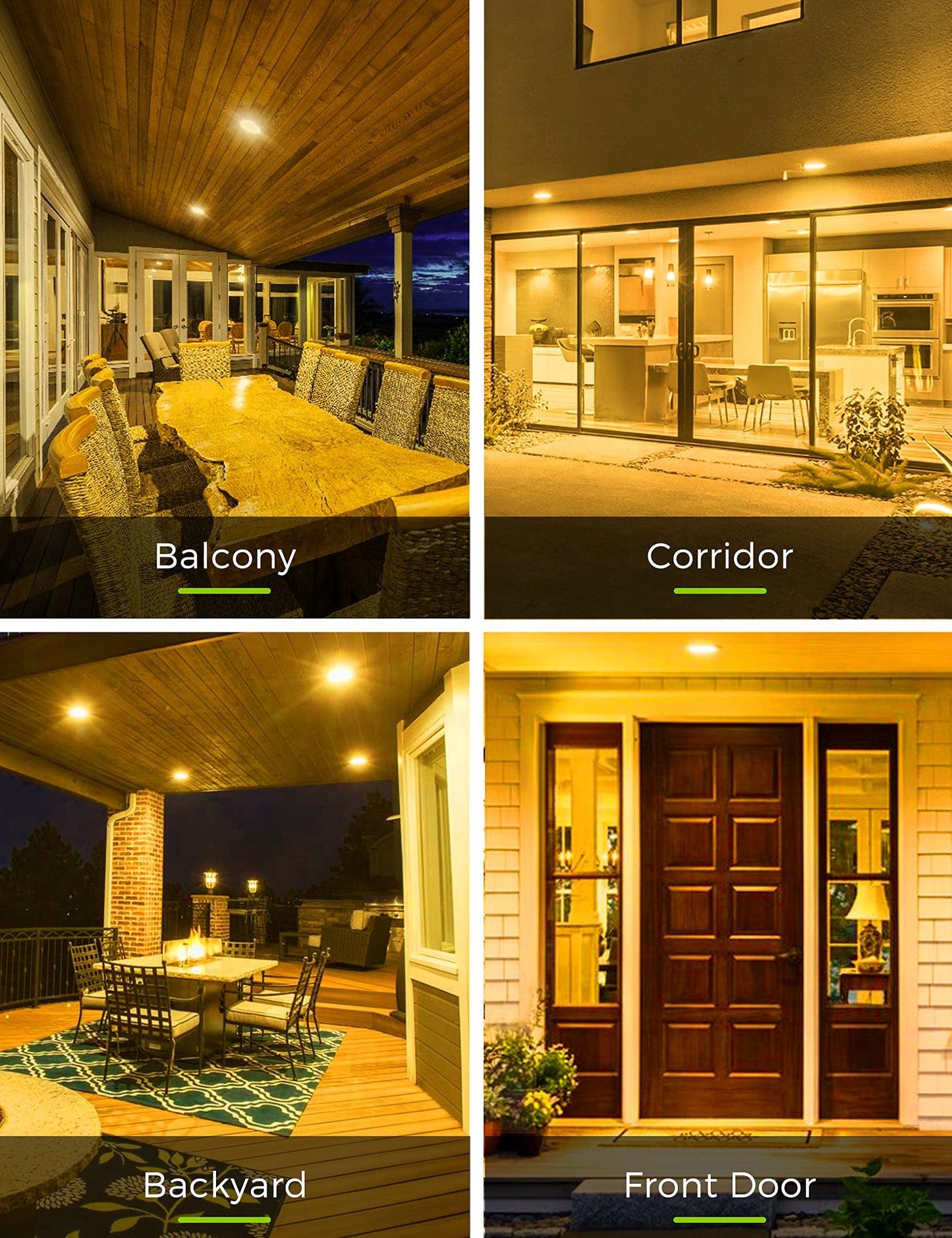 L LOHAS LED Yellow Bug Light Bulbs Outdoor, 65W Equivalent BR30 Bug Flood Lights for Outside, Non-Attracting, 11W Amber Porch Lights, E26 Base, Non-Dimmable, for Patio Deck Backyard, 3 Pack