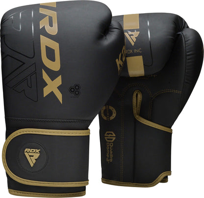 RDX Boxing Gloves, Pro Training Sparring, Maya Hide Leather, Muay Thai MMA Kickboxing, Men Women Adult, Heavy Punching Bag Focus Mitts Pads Workout, Ventilated Palm, Multi Layered, 8 10 12 14 16 18 Oz