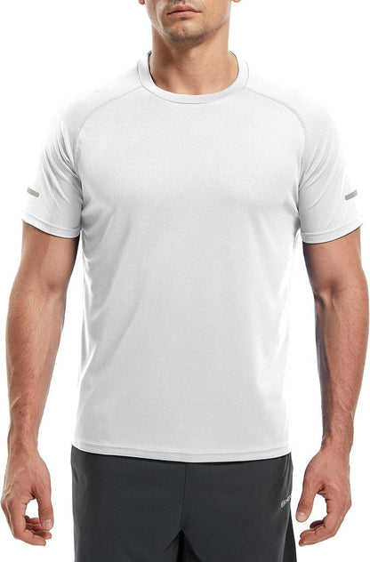Men's Quick-Dry Workout Shirts - Moisture-Wicking Short Sleeve Athletic T-Shirts | 1/3 Pack
