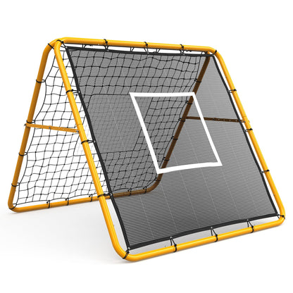 GarveeLife Adjustable Multi-Sport Rebounder Net for Soccer, Baseball, and Softball, Training Net for Passing, Throwing, and Ball Control, Portable for Backyard or Field Use