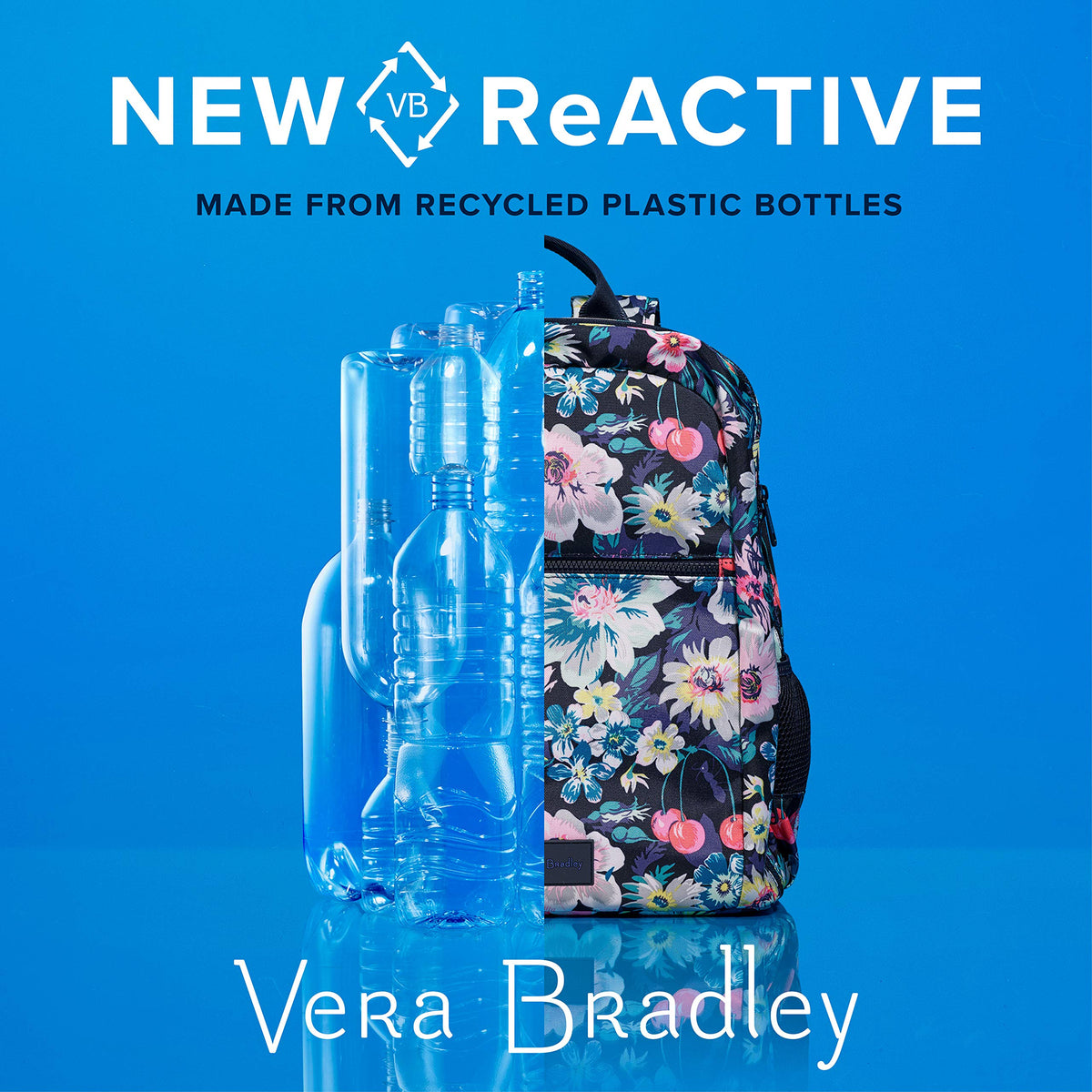 Vera Bradley Recycled Lighten Up Reactive Mini Sling Backpack