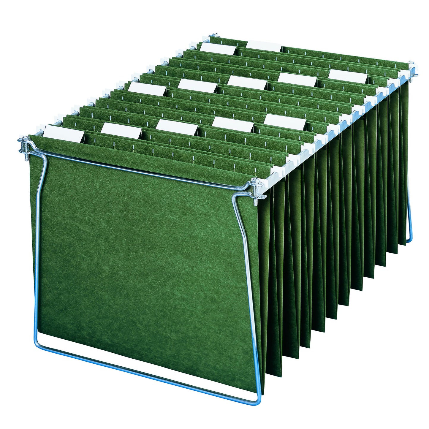 Smead Hanging File Folder, 1/5-Cut Adjustable Tab, Letter Size, Standard Green, Hanging Folders for Filing Cabinets, File Organizer Folder, 25 Count