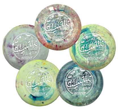 Innova Discs Galactic Mini 5 Pack – Swirly Mini Markers for Disc Golf for Marking Your Lie, Doubles, Mini Targets (5 Pack)
