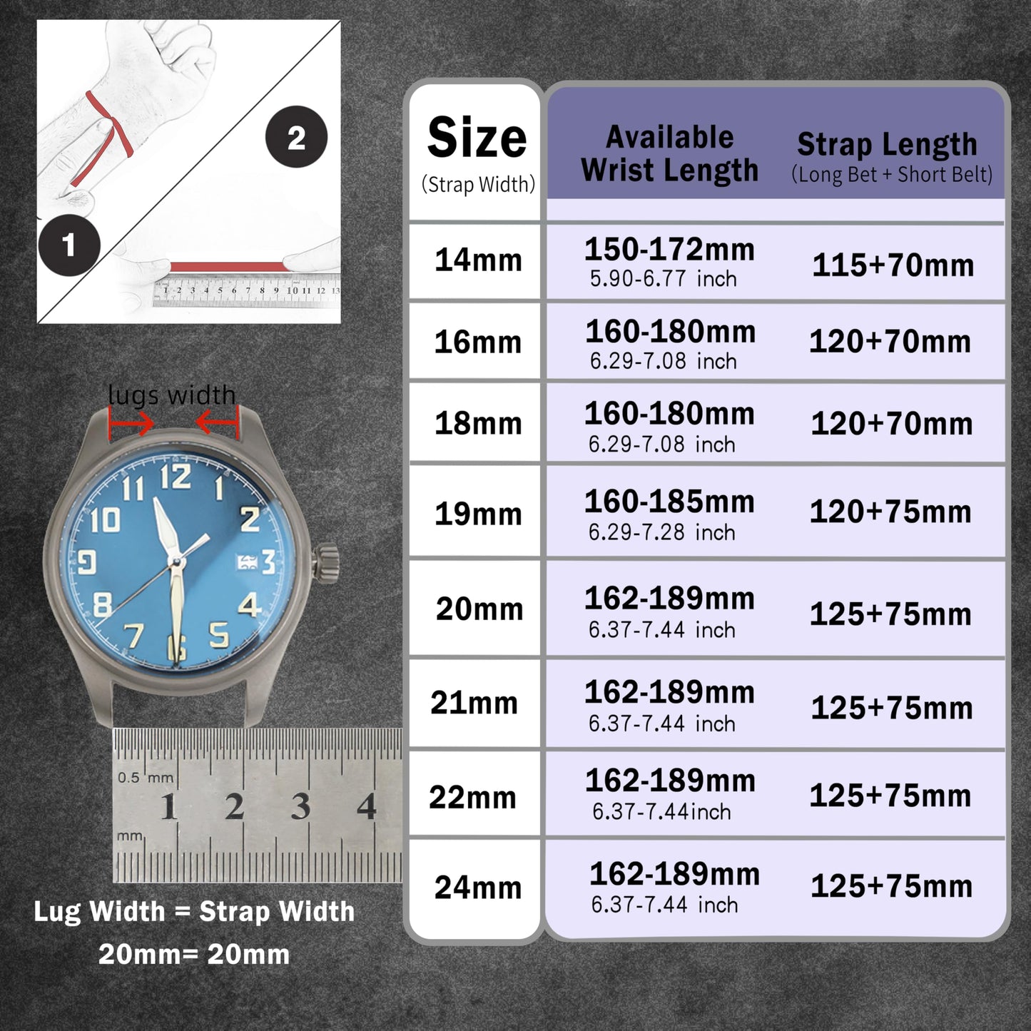 Gomvadr Quick Release Leather Watch Band, Two Tone Oil-tanned Top Grain Leather Watch Straps 18mm 20mm 21mm 22mm Replacement Watch Belt for Men Women (Cognac/Silver Buckle, 18mm)