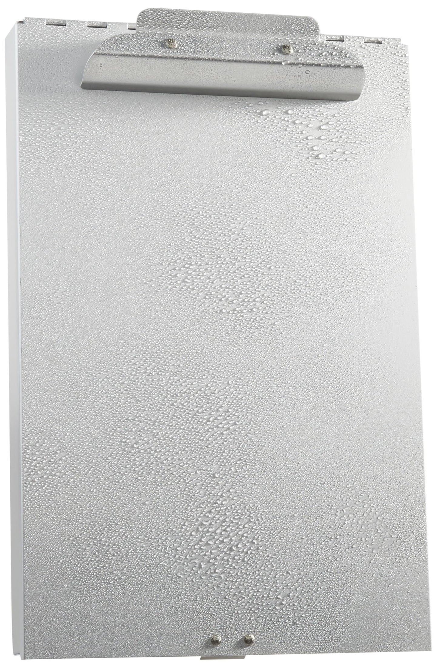 Amazon Basics Metal Clipboard with 2 Compartments, Letter Size, 250 Sheet Storage Capacity, Office Supplies, Silver, 14.09 x 9.21 x 2.6 inches