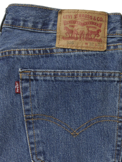 Levi's Men's 505 Regular Fit Jeans (Also Available in Big & Tall), Medium Stonewash, 34W x 32L
