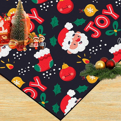 2' X 3' Christmas Rug Santa Claus Area Rugs Washable for Entryway Bedroom Nursery Dorm Laundry Xmas Door Mat for Kids Girls Boys Merry Christmas Indoor Doormat