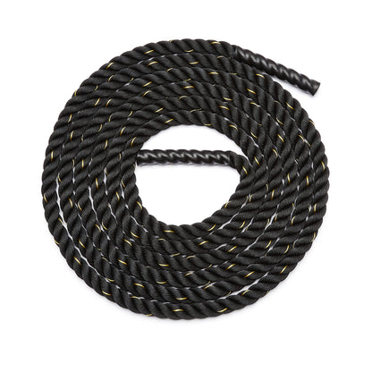 Amazon Basics Battle Rope for Home Gym Workout, Exercise Training Equipment, CrossFit, Strength Training, 1.5 Inch x 30 Feet, Black