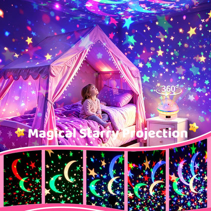 MINGKIDS Toys for 3-8 Year Old Girls Boys,Star Night Light Projector with Hard Projection Cover, Timer&Rotation,2-9 Year Olds Kids Chritsmas Birthday Gifts