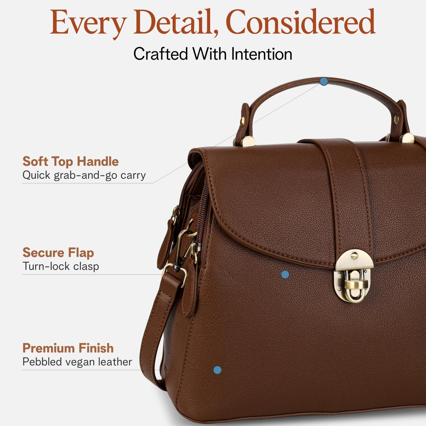Vegan Leather Purses for Women, Faux Leather Handbags for women, Top Handle Handbags