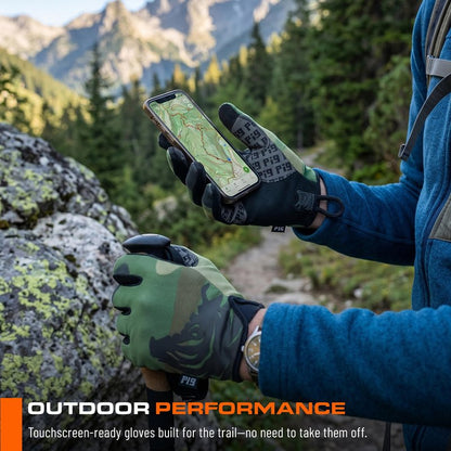 PIG FDT Delta Utility Gloves, Touchscreen Compatible, High Dexterity for Shooting Sports, 1 Pair, Multicam, Medium