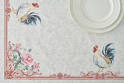 Maison d' Hermine Table Cloth Rectangle Table 100% Cotton 70 x 108 Inches Tablecloth Reusable Decorative Everyday Use for Dining Room, Farmhouse, Home Party, Festive & Wedding Spring Summer - Campagne
