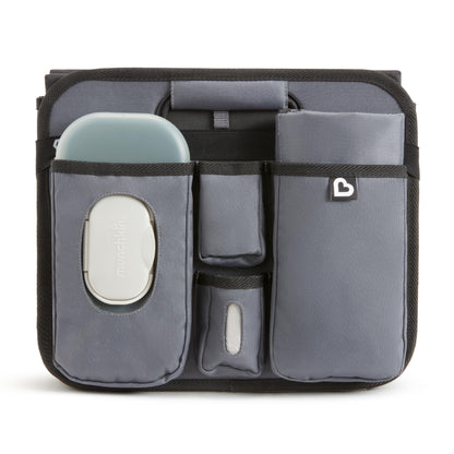 Munchkin Brica Out-n-About Trunk and Car Organizer with Diaper Changing Station, Collapsible, Grey