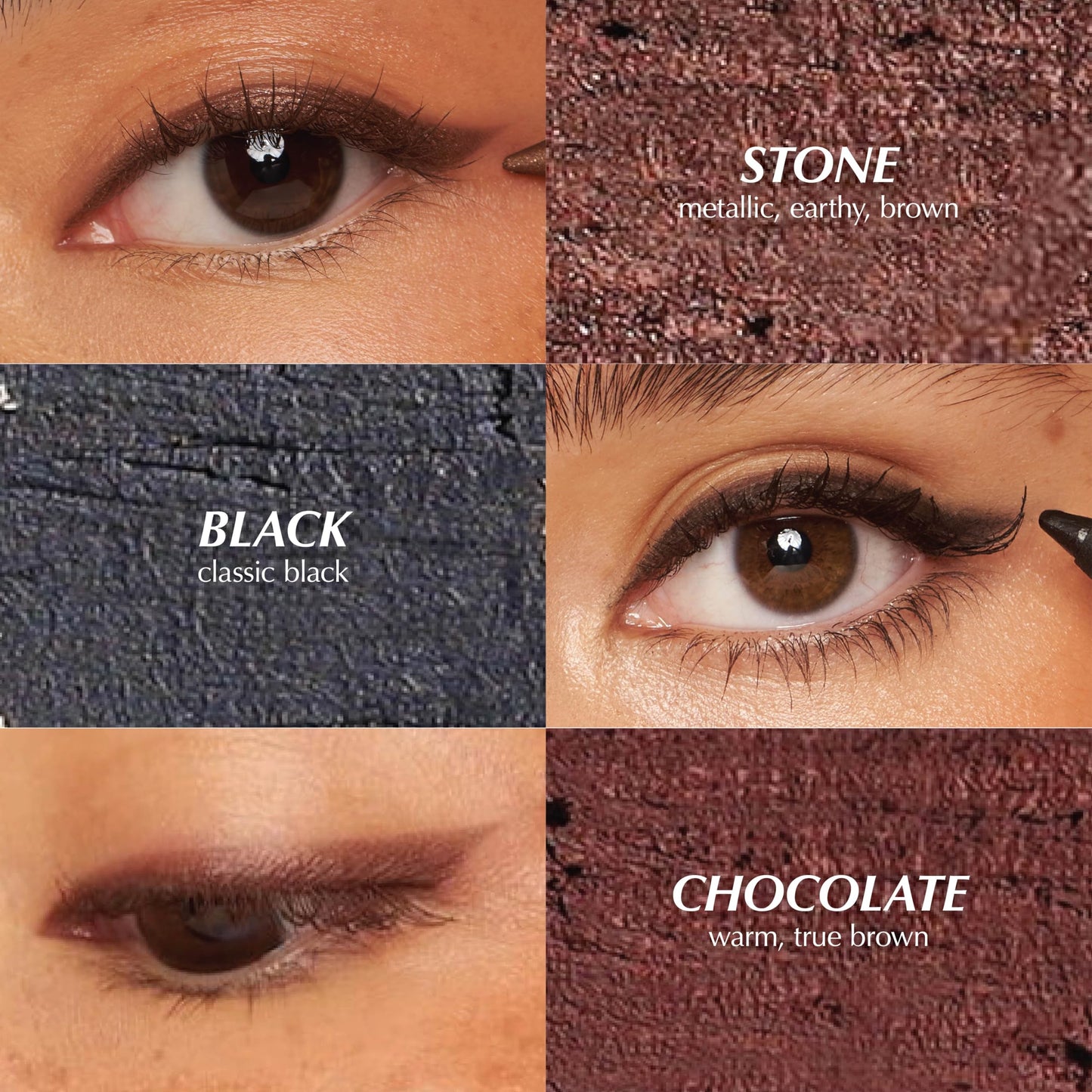 PERSONA 24HR Graphite Waterproof Eyeliner Pencil | Creamy, Smudgeable Pencil for Lash Line & Waterline | All-Day to All-Night Wear | Vegan, Cruelty-Free, Paraben-Free | Made in USA