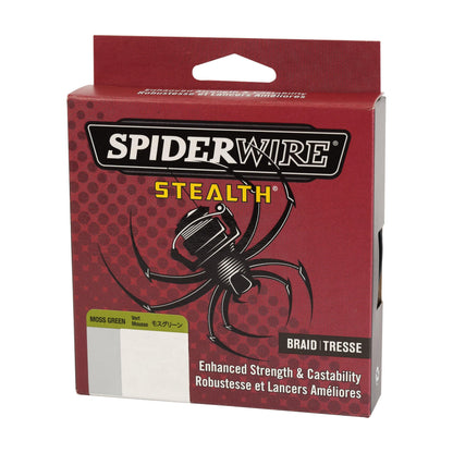 SpiderWire Stealth® Superline, Moss Green, 100lb | 45.3kg, 200yd | 182m Braided Fishing Line, Suitable for Freshwater and Saltwater Environments