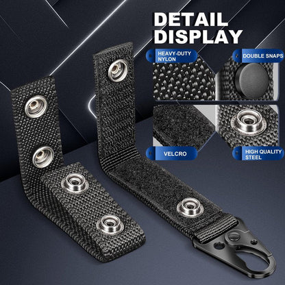 Mihoutal 5 Pcs Belt Keepers for Duty Belt, Nylon Basketweave Belt Keepers for 2" Wide Police, Law Enforcement, Correctional Officer, Molle Battle and Tactical Belts