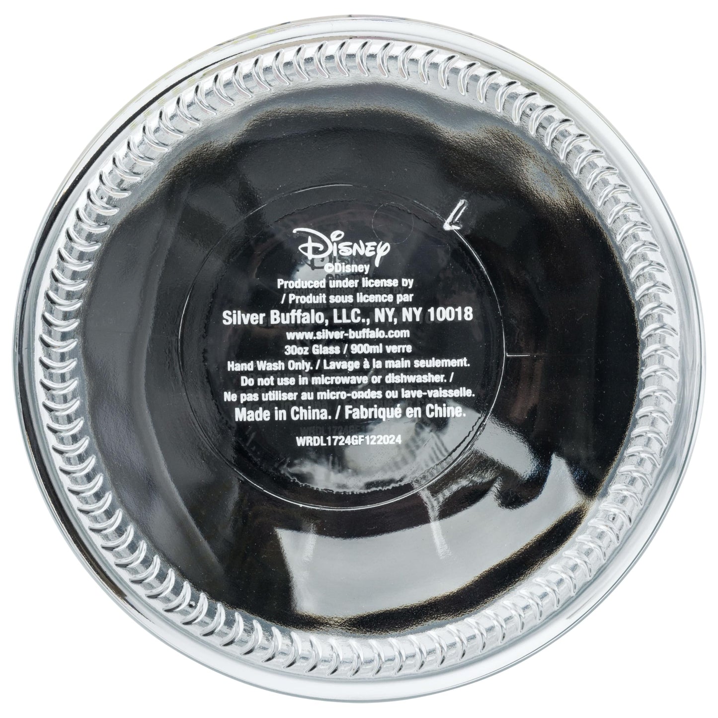 Silver Buffalo Disney Mickey Mouse Glass Jar with Lid, 4” x 4” x 6”