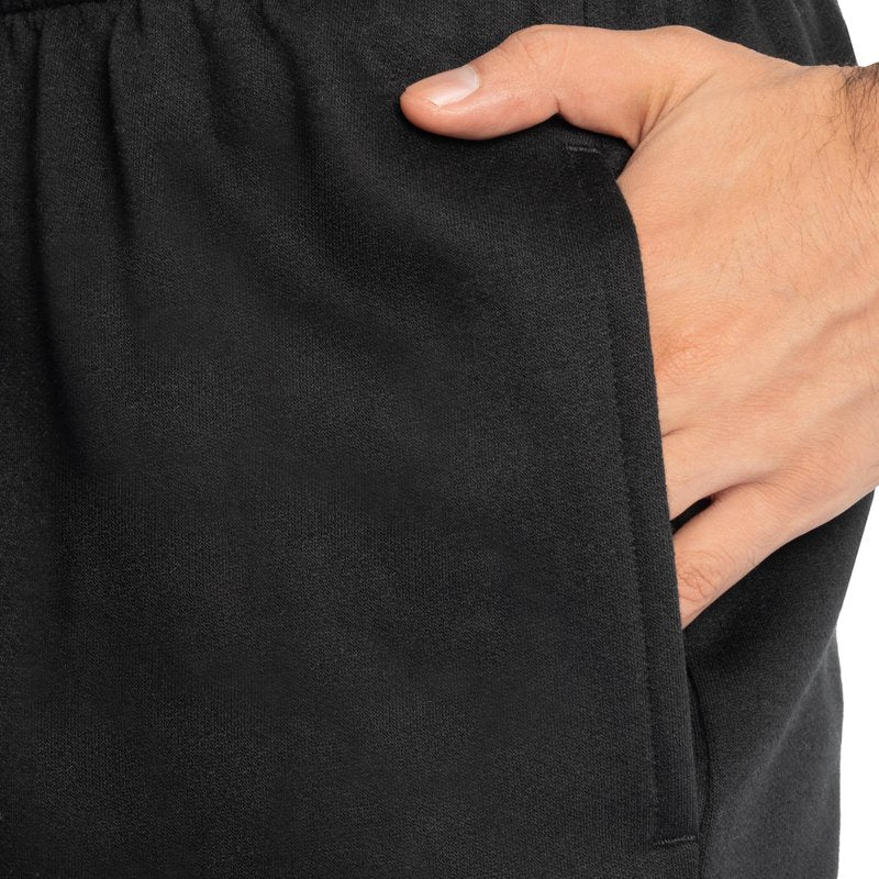 Fruit Of The Loom Mens Eversoft Fleece Elastic Bottom With Pockets, Relaxed Fit, Moisture Wicking, Breathable Sweatpants, Black, X-Large US