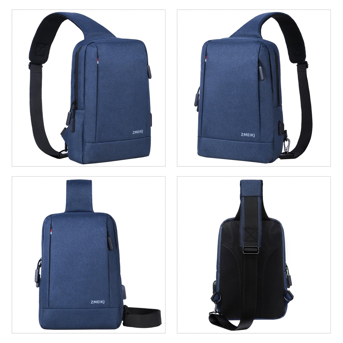ZMEIKJ 9-11 Inch iPad Bag Tablet Sleeve Satchel Messenger Sling Shoulder Strap Carrying Case for Fire Laptop Kindle or Others