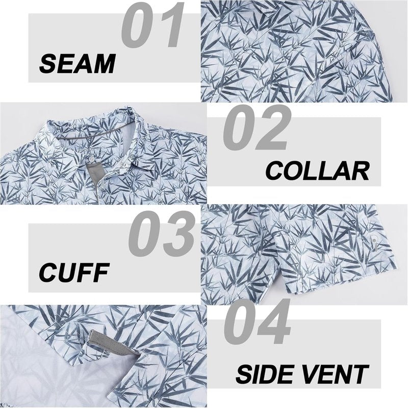 Men's Golf Shirt - Moisture-Wicking Dry Fit Performance Polo | Short Sleeve, Stylish Print