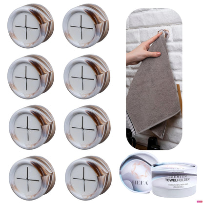 HEFA Towel Hooks, Towel Holder, Dish Towel Holder, Kitchen Organization, Kitchen Towel Hook, Kitchen Towel Holder, Hand Towel Holder, Kitchen Gadgets, Kitchen Essentials, Bathroom Accessories, 4 Pack