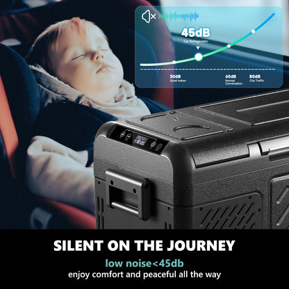 EUHOMY 12 Volt Refrigerator, 19 QT(18 L) Portable Freezer, Electric Cooler -4℉~68℉, 12V Car Fridge Reversible Door, Portable Freezer 12/24V DC & 120-240V AC for Camping, Truck, Travel