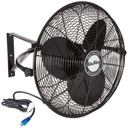 Air King 9020 1/6 HP Industrial Grade Wall Mount Fan, 20-Inch,Black