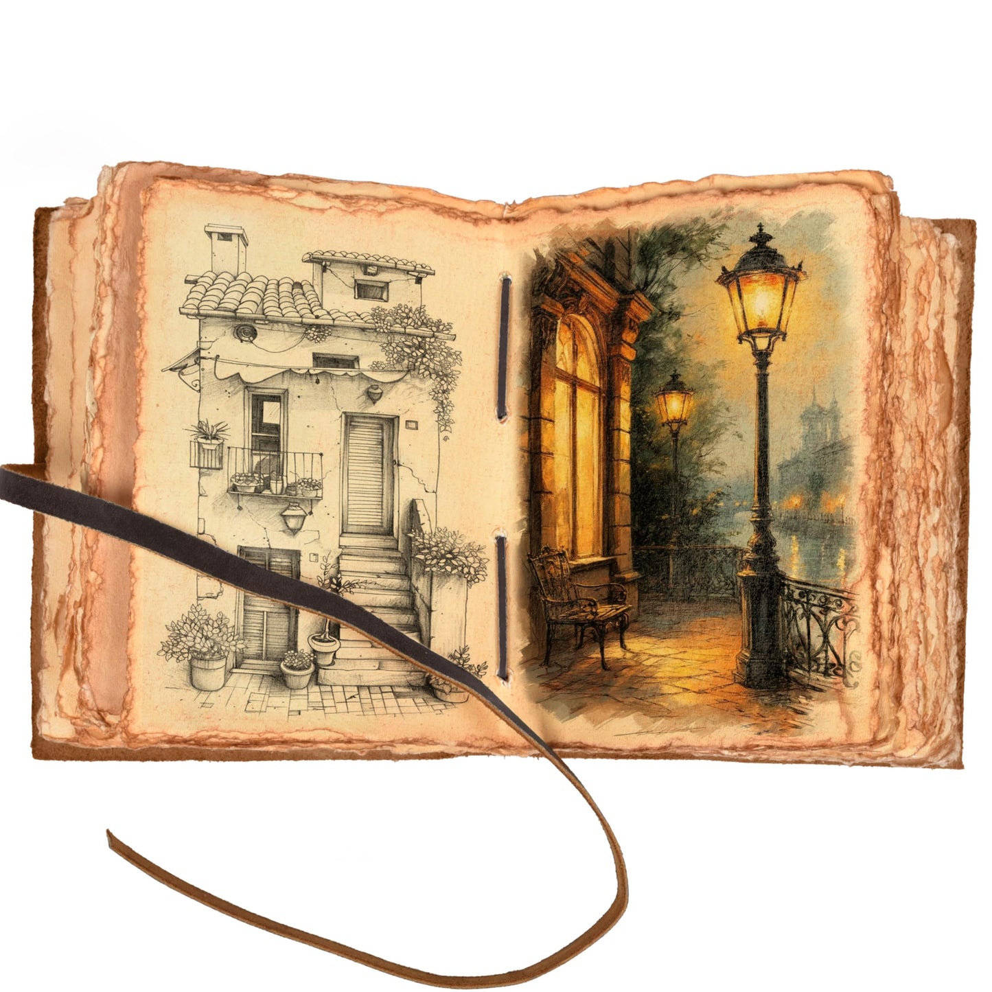 LEATHER VILLAGE Tree of Life Journal - 8 X 6 (A5) inches - Rustic Brown - 200 Antique Deckle Edge Handmade Paper – Book of Shadows - Vintage Leather Bound Journal for Women & Men