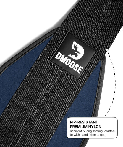 DMoose Fitness Hanging Ab Straps for Pull Up Bar & Core Strength Training - Soft Padded Exercise Straps for Ab Swing & Leg Raises, Hang Bar Strap with 2 Steel Carabiners - Abs Equipment for Home & Gym