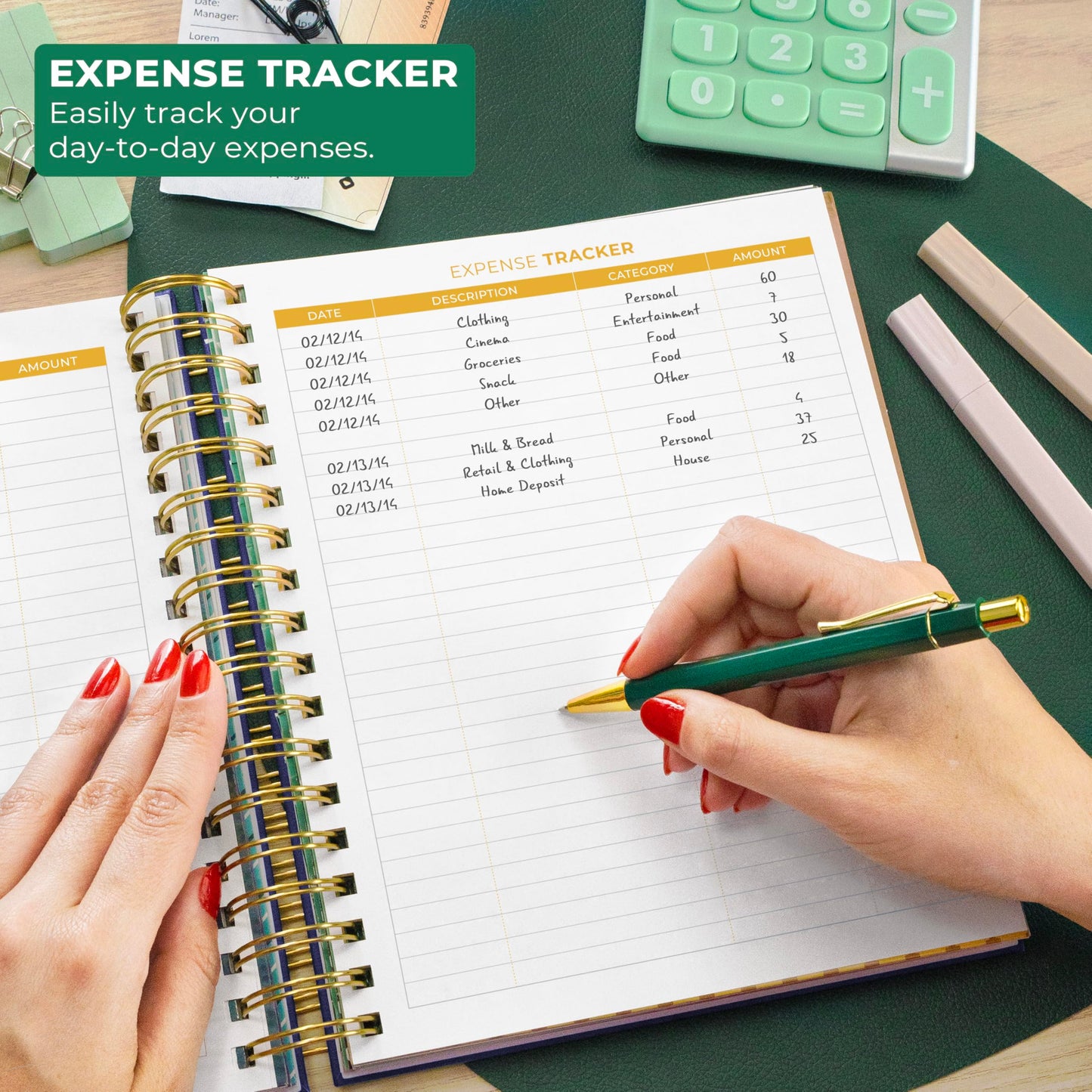 Clever Fox Budget Planner & Monthly Bill Organizer With Pockets. Expense Tracker, Budgeting Journal & Financial Book. Large, 8x9.5" (Dark Blue)