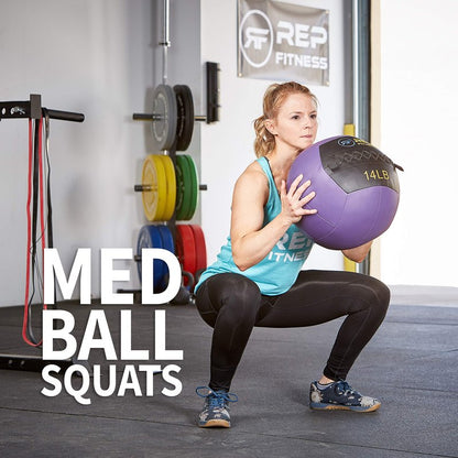 REP Weighted Slam Balls for Home Gym Fitness | 4 lb Soft Textured Medicine Ball Options | Heavy Sand-Filled Workout Weights for Strength, Core Training, Crossfit, Conditioning & Slam Ball Exercises