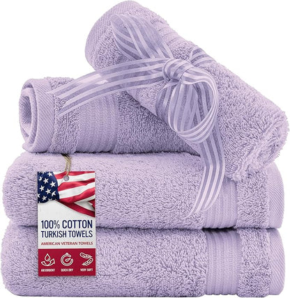 American Veteran Towel, 100% Cotton Turkish Washcloths