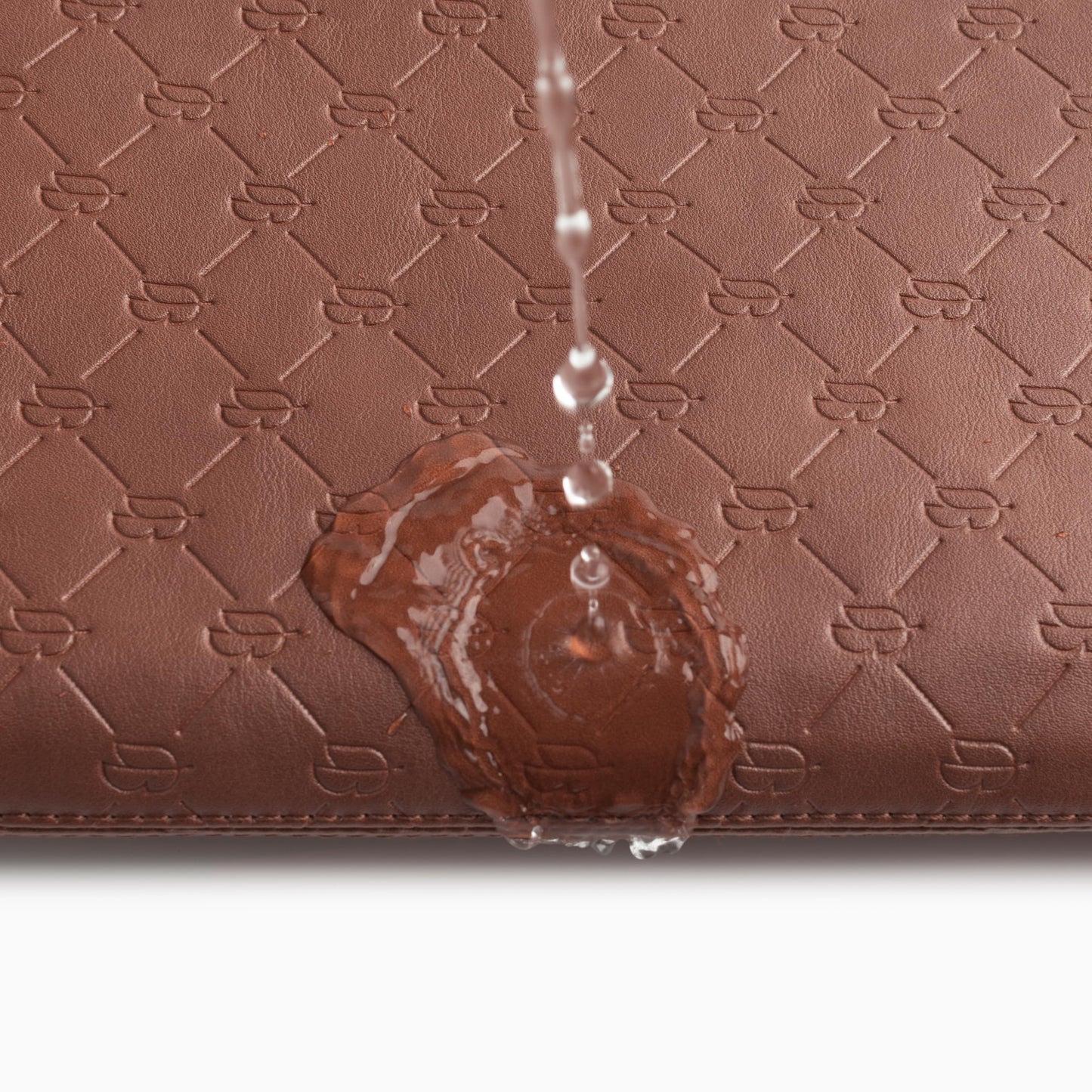 Comfyable x Edition Faux Leather Laptop Sleeve 13 14 Inch, Compatible with 13" MacBook Air M5 & 14" MacBook Pro M5 Pro/Max 2026, Mac Travel Case with a Front Zip Pocket for Men Women, Brown
