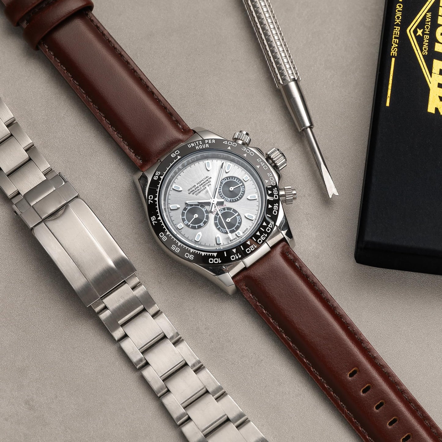 CORROPELLE Leather Watch Bands Quick Release, Elegant Top Grain Leather Watch Straps Band Replacement for Men and Women, Watch and Smartwatch, Choice of Width 18mm 19mm 20mm 21mm 22mm