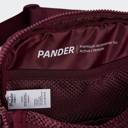 Pander Two Way Zipper Fanny Pack Nylon Everywhere Belt Bag for Women, Water Repellent Waist Packs, Crossbody Bags with Adjustable Strap (Black).