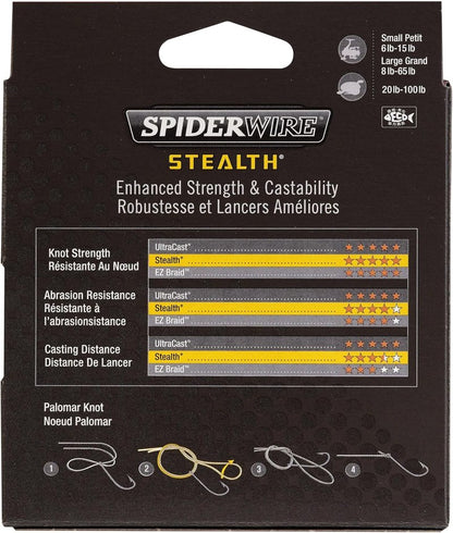 SpiderWire Stealth Braid Fishing Line - Durable, High-Performance Fishing Line | 150 Yards, Green