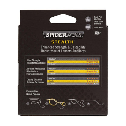 SpiderWire Stealth® Superline, Hi-Vis Yellow, 40lb | 18.1kg, 200yd | 182m Braided Fishing Line, Suitable for Freshwater and Saltwater Environments