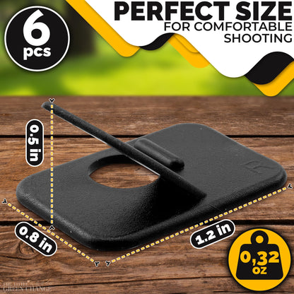 6 Pcs Arrow Rest for Recurve Bow - Arrow Rest Right Hand Archery Arrow Rest Recurve Arrow Rest Recurve Bow Arrow Rest for Compound Bows Archery Accessories - Recurve Bow Accessories Recurve Bow Rest