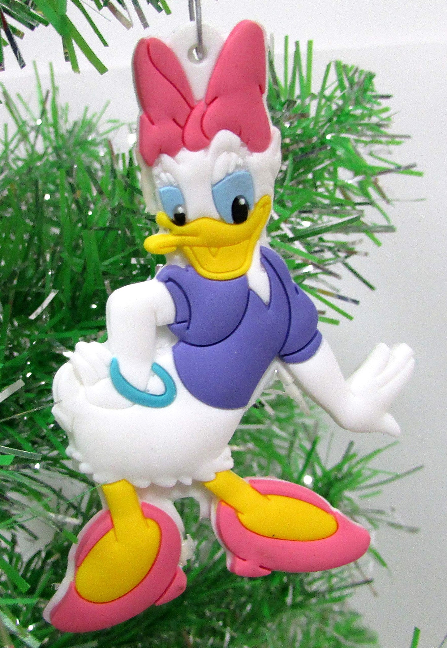 Mickey Mouse 6 Piece Ornament Set Featuring Mickey Mouse, Minnie Mouse, Donald Duck, Daisy Duck, Goofy and Pluto - Unique Shatterproof Plastic Design - Great for Kids