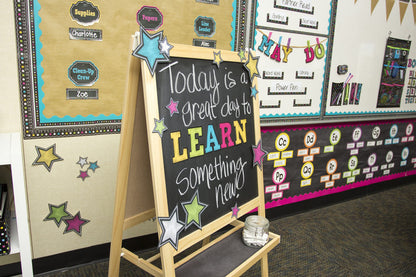 Teacher Created Resources Chalkboard Brights Stars Accents (TCR3550)