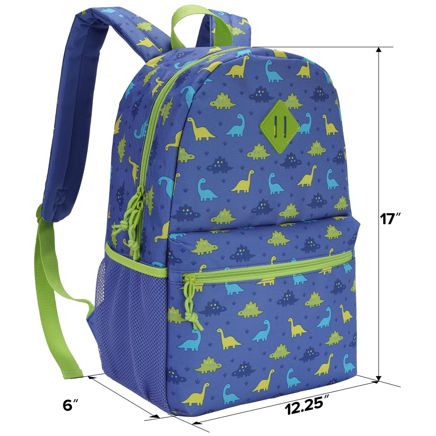 SUPRANICE 24-Pack 17" Elementary Bulk Backpacks for School, Bulk Printed Bookbags for Boys and Girls Ages 5-11, Assorted Prints for School Drives, Donations, and Giveaways
